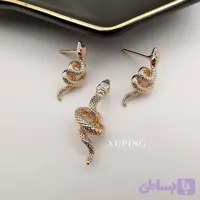 نیم‌ست زنانه طلایی طرح مار پیچ‌خورده – برند Xuping