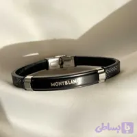 دستبند مردانه تک لاین طرح مونت بلان