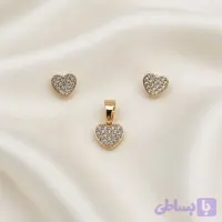 نیم ست قلب ژوپینگ پشت میخی بدون زنجیر