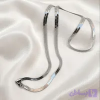 گردنبند ماری استیل سیلور 4 میل 60 سانت