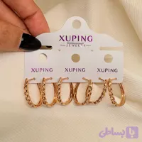 گوشواره ژوپینگ مدل «حلقه زنجیری» (بیضی) | بافت کارتیر در قابی متفاوت