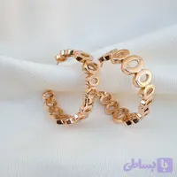 گوشواره حلقه ای طرح دار ژوپینگ