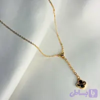 گردنبند طرح ونکلیف استیل طلایی