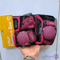 ست لوازم ایمنی اسکیت دوچرخه اسکوتر دخترانه پسرانه فلای ایگل Celler صورتی