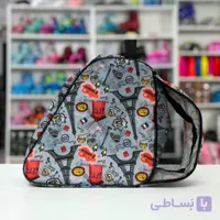 کیف و ساک حمل اسکیت بچگانه بزرگسال پسرانه طوسی مشکی طرح پاریس