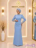 ماکسی مجلسی مدل ماهی دامن چاکدار _ کد ۳۱۲