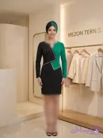 میدی مجلسی دو رنگ نگین دار _ کد ۱۱۵