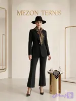 شلوار دمپا مازراتی زنانه مشکی قد ۹۰ _ کد ۱۱۳