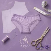 پک الگوی آماده خیاطی شورت زنانه اسلیپ سورنا از سایزLتا3XXXL