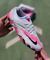 کفش فوتسال نایک فانتوم سفید صورتی Nike Phantom