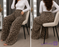 شلوار زنانه راحتی مشکی وارداتی نگین دار