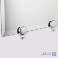 بست آینه بهسازان نقره‌ای | مناسب آینه و شیشه ۴ تا ۶ میلی‌متر