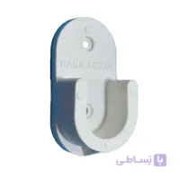 گیره نگهدارنده لوله چوب لباسی پلاستیکی سفید (مناسب لوله ۲۵ میلی‌متر)