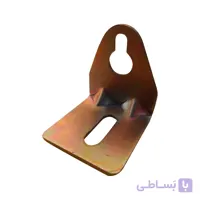 بست گونیا ۲ پیچ کوچک مدل L | فلزی آهنی طلایی | ضخامت ۱.۲۵ میلی‌متر