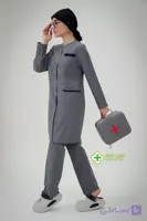 مانتو شلوار زنانه پرشیا طوسی