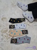 جوراب زنانه طرح گل بابونه نخ ایرانی12جفتی کد:۱۰۷