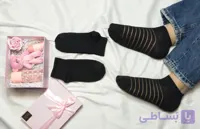 جوراب زنانه طرح رینگی (توری ریز) – پک ۱۲ جفتی