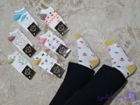 جوراب زنانه طرح ابر و گل نخ ایرانی 12جفتی کد:۱۰۵