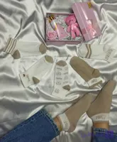پک جوراب دخترانه طرح خرسی مدل 12Nice Day جفتی کد ۱۴۸