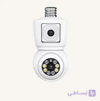 دوربین لامپی چرخشی وای فای دو لنزه ICSEE