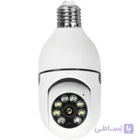 دوربین مداربسته لامپی چرخشی با زاویه دید 360 درجه