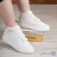 کتونی ونس بندی ساقدار. زیره پیو. رنگ سفید و مشکی. سایز 37 تا 40.