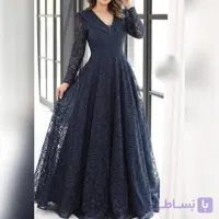 پیراهن زنانه گیپور دانتل و سنگدوزی شده. سایز 40 تا 52. شیک و مجلسی