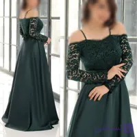 پیراهن مجلسی دکلته کلوش زنانه. 38 تا 48. گیپور مخمل و ساتن آمریکایی