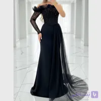 پیراهن مجلسی دکلته سنگدوزی شده زنانه. 36 تا 48.