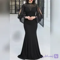 پیراهن ماکسی مجلسی فوق العاده شیک. سایز 38 تا 48. کاپدار. کرپ دالقیچ و دیزاین شده با سنگ کریستال