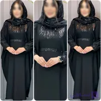 مانتو بلند عبایی زنانه. جنس الیزه. سایز 38 تا 50. مناسب محرم و پیاده روی اربعین