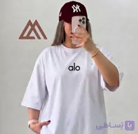 تیشرت باکسی زنانه alo پنبه در رنگبندی _ 10112