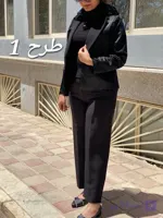 کت شلوار زنانه ژاکارد در دو طرح _ 10121