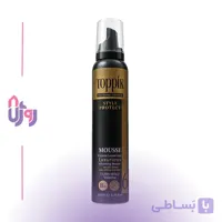 اسپری حالت دهنده مو تاپیک Toppik مدل موس حجم‌دهنده و حالت‌دهنده فوق قوی Hair Filler Style Protect Ultra Hold Volume Mousse 6 حجم 200 میل