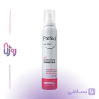 حالت‌دهنده مو پرفکت Prefect مدل موس حجم‌دهنده و حالت‌دهنده و پرکننده مو با قدرت نگهدارندگی 5 Hair Filler Full Thickening Mousse Strongحجم 200 میل