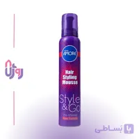 اسپری حالت دهنده مو سورا آمور Sora Amore مدل موس حالت‌دهنده مو New Fashion پرو ویتامین Pro-Vitamin حجم 225 میلی‌لیتر