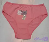 شورت نخی اسلیپ کش باریک جلوطرحدارسایز XXL فاق دولایه نخی بارنگهای پاستیلی