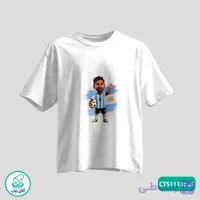 تیشرت چاپی طرح مسی مردانه و زنانه کد CTS1118