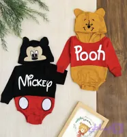 هودی بادی کلاهدار مدل میکی و پو برند Murat Baby کد H805
