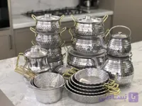 سرویس قابلمه پذیرایی 30 پارچه روحی چکشی (با ارسال رایگان)
