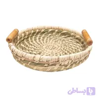 سینی حصیری طرح گندم 30سانت