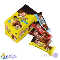 غلات حجیم‌ شده با روکش شکلات و بادام‌ زمینی