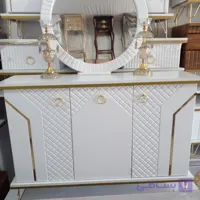 میز کنسول و آینه وکیوم سه درب