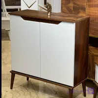 جاکفشی کلاسیک دو درب دستگیره مخفی پایه چوبی c502