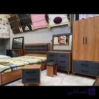 تخت خواب دو نفره به همراه سرویس کامل مدل ویانا ۰۶