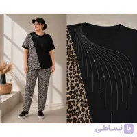 ست کیمونو کج راه با شلوار