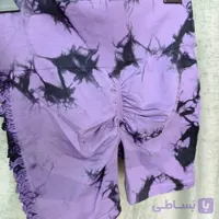 شورتک آبرنگی بغل زاپ دار