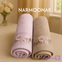 حوله حمام بزرگ ۱۰۰٪کتان ، طرح موجی مارک golzar نخ پنبه طرح ترک و نرم آبگیری بالا
