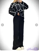 ست بلوز و شلوار بافت زنبوری