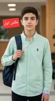 پیراهن پنبه پسرانه سایز S,M,L مناسب ۱۳سال ب بالا